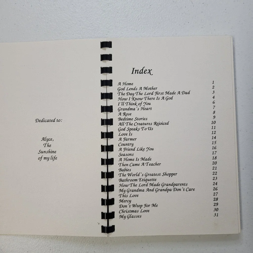 Sunny Thoughts To Warm‎ Your Heart Larry Howland Spiral Bound Poetry Book 1996